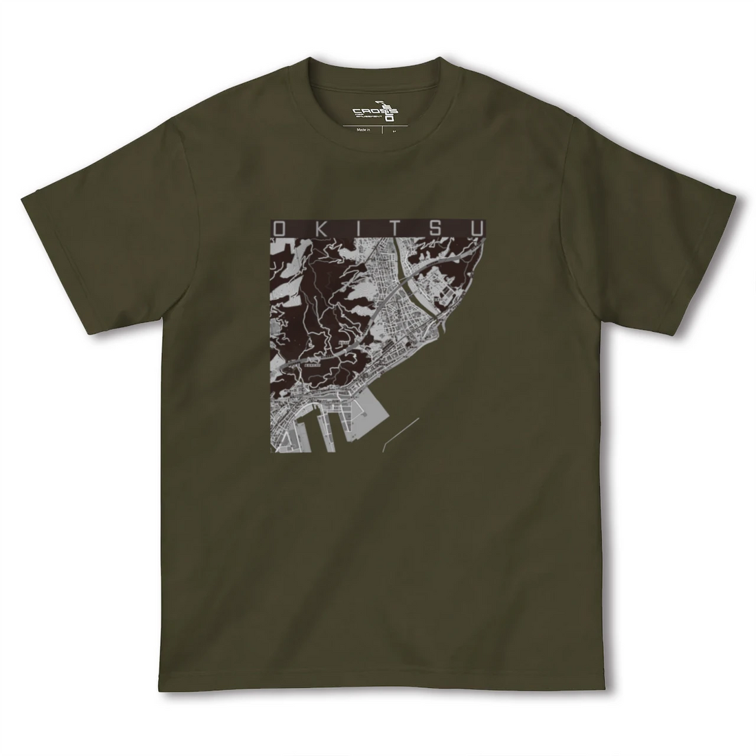 【興津（静岡県）】地図柄ヘビーウェイトTシャツ