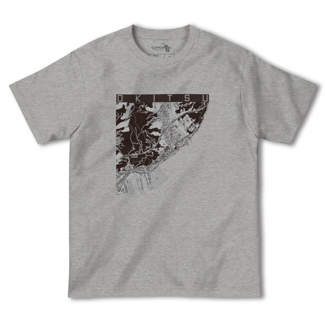 【興津（静岡県）】地図柄ヘビーウェイトTシャツ