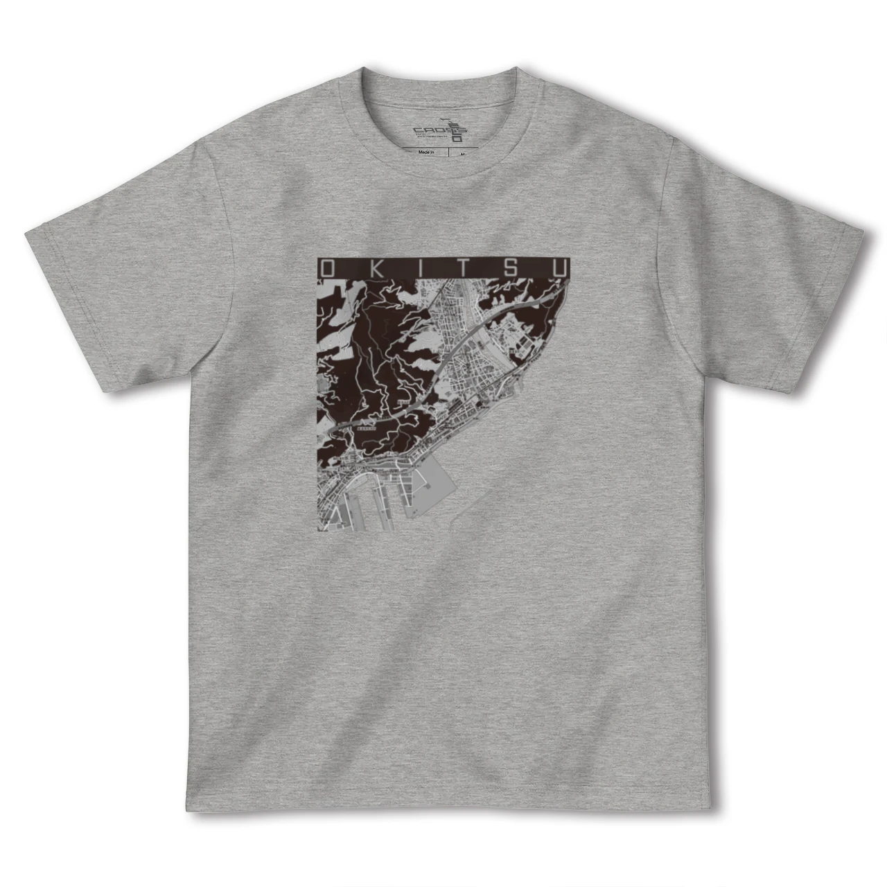 【興津（静岡県）】地図柄ヘビーウェイトTシャツ
