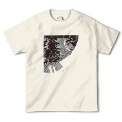 【興津（静岡県）】地図柄ヘビーウェイトTシャツ