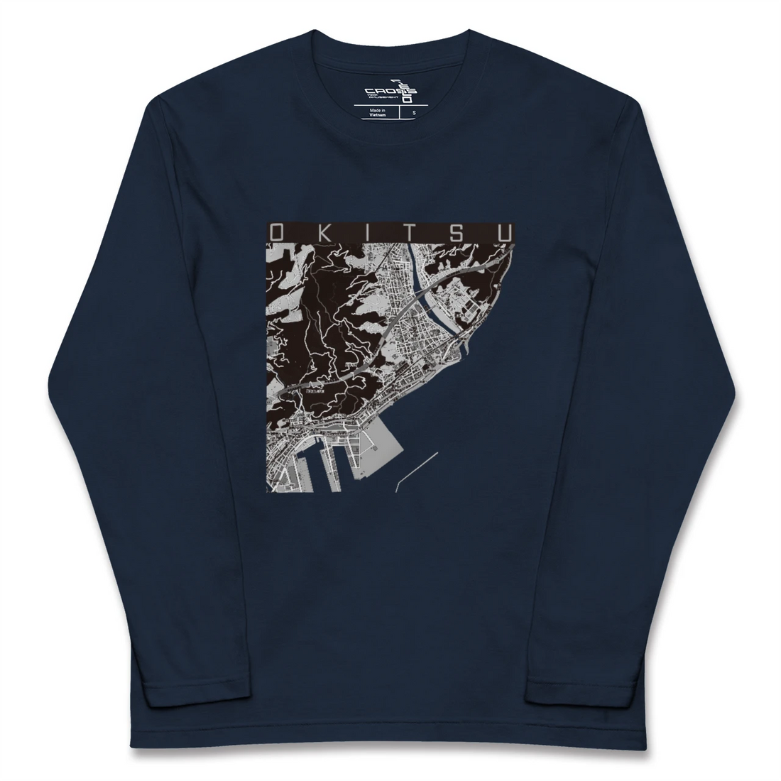 【興津（静岡県）】地図柄ロングスリーブTシャツ