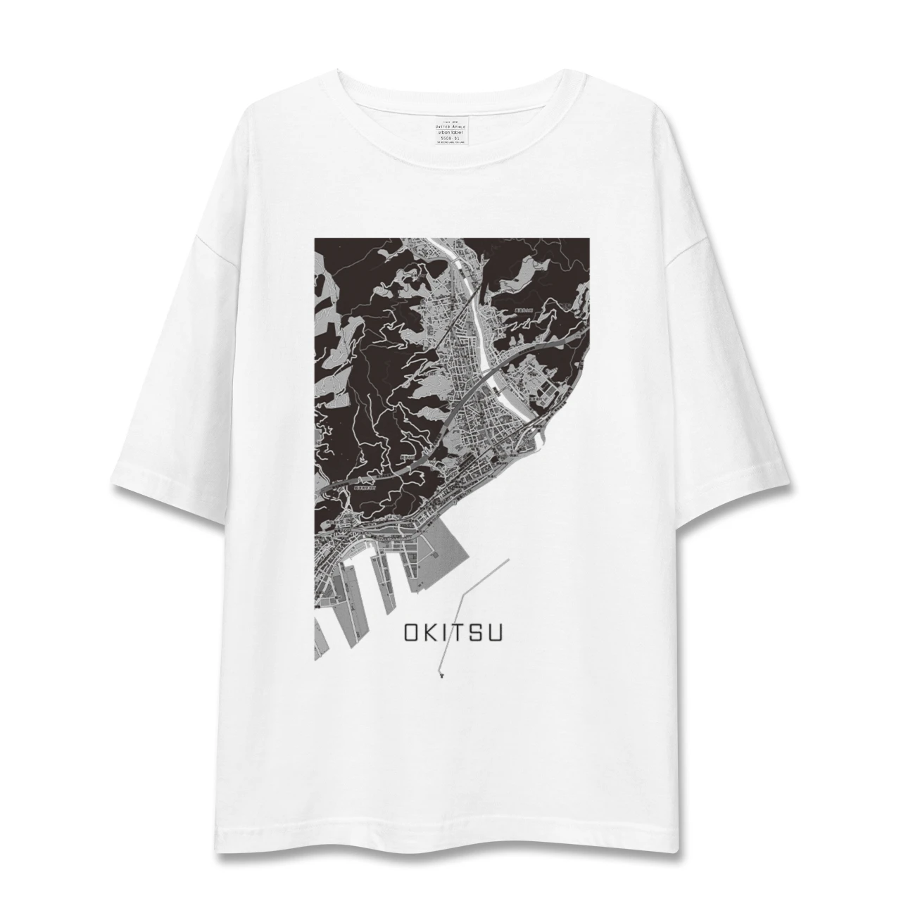 【興津（静岡県）】地図柄ビッグシルエットTシャツ