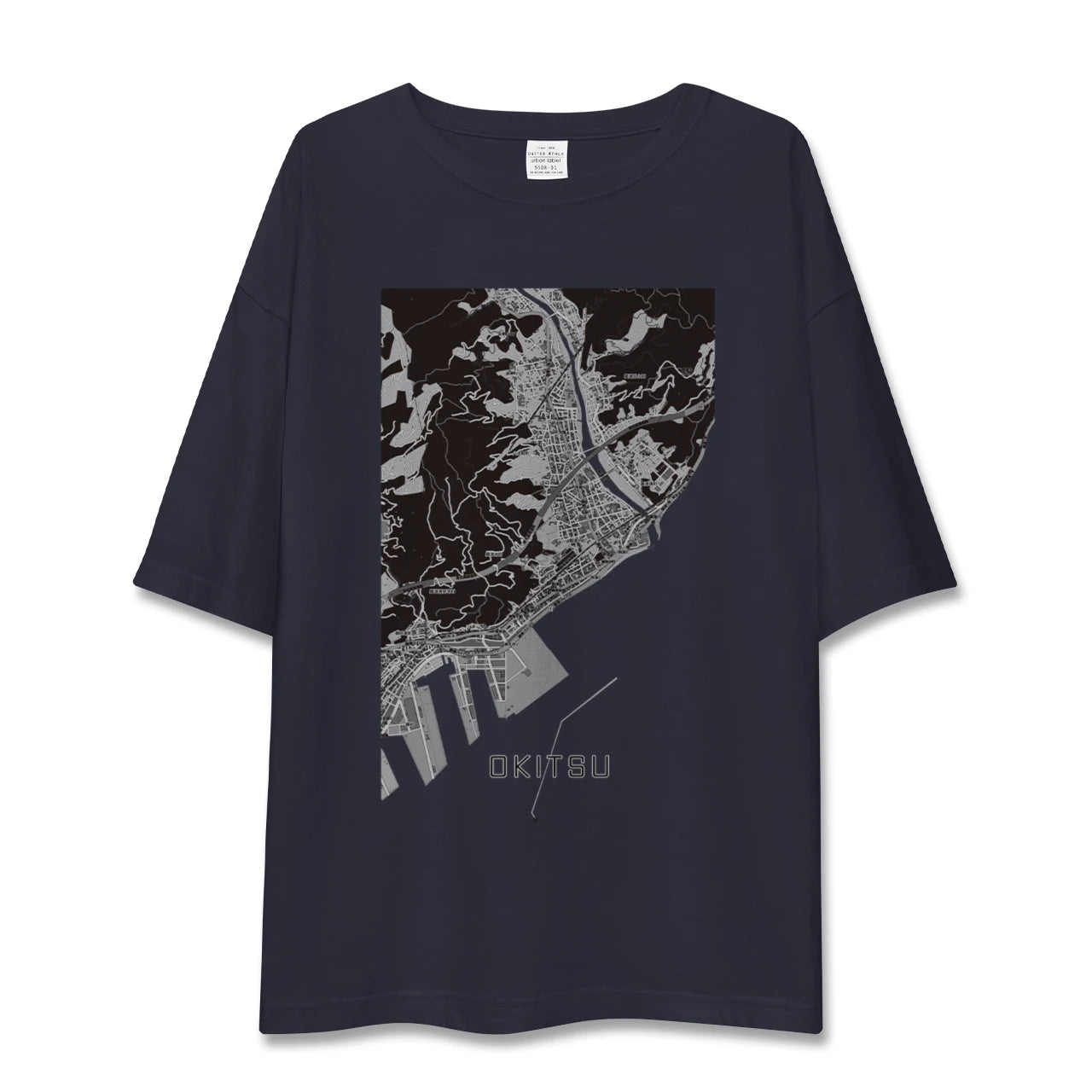 【興津（静岡県）】地図柄ビッグシルエットTシャツ