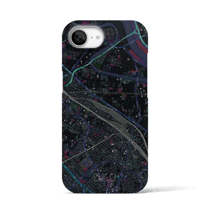 【尾久（東京都）】地図柄iPhoneケース（バックカバータイプ）