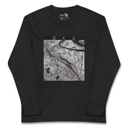 【尾久（東京都）】地図柄ロングスリーブTシャツ