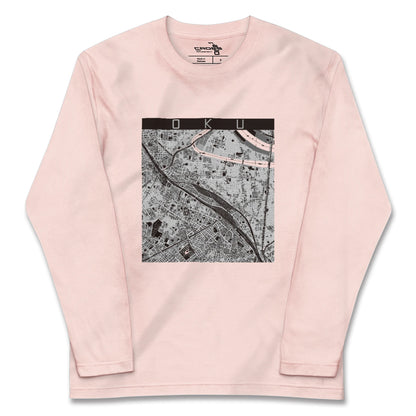 【尾久（東京都）】地図柄ロングスリーブTシャツ