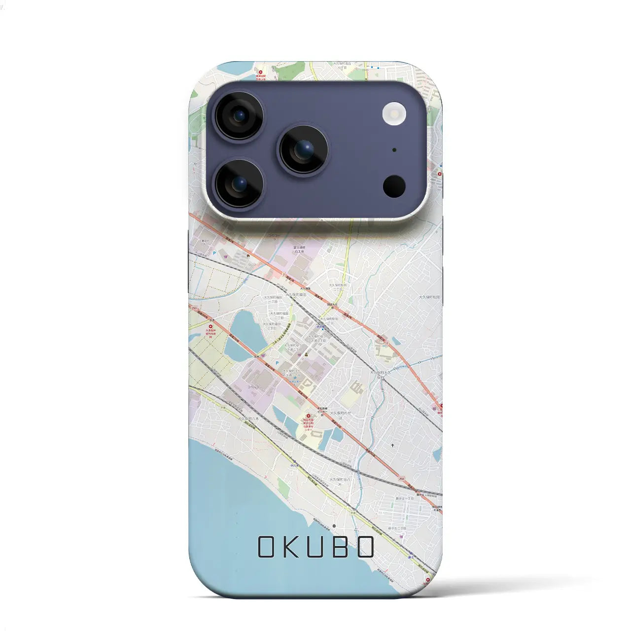 【大久保（兵庫県）】地図柄iPhoneケース（バックカバータイプ）
