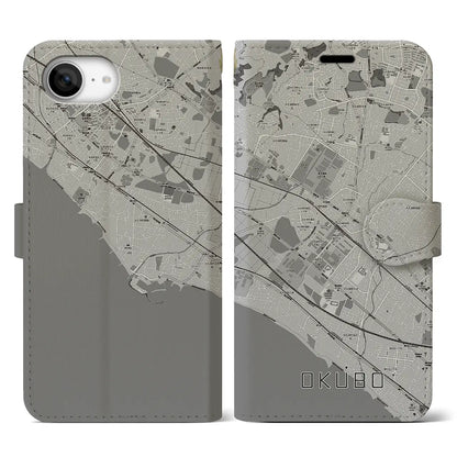 【大久保（兵庫県）】地図柄iPhoneケース（手帳タイプ）