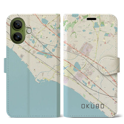 【大久保（兵庫県）】地図柄iPhoneケース（手帳タイプ）