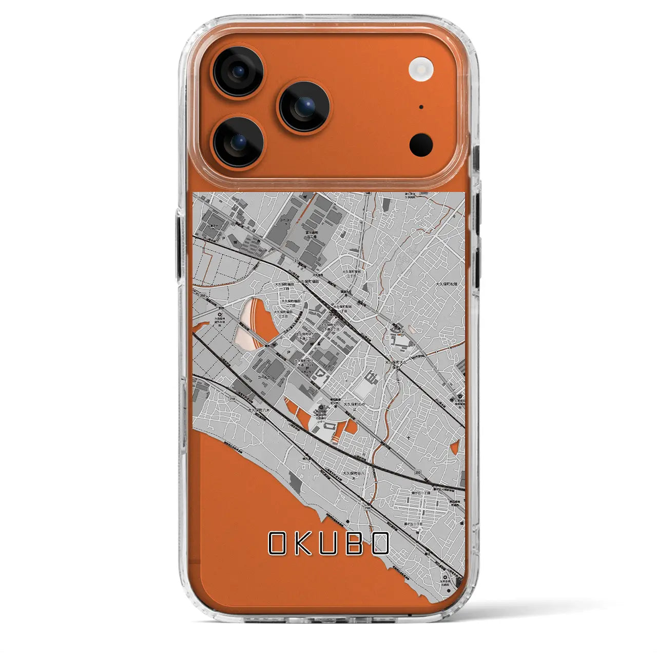 【大久保（兵庫県）】地図柄iPhoneケース（MagSafeタイプ）