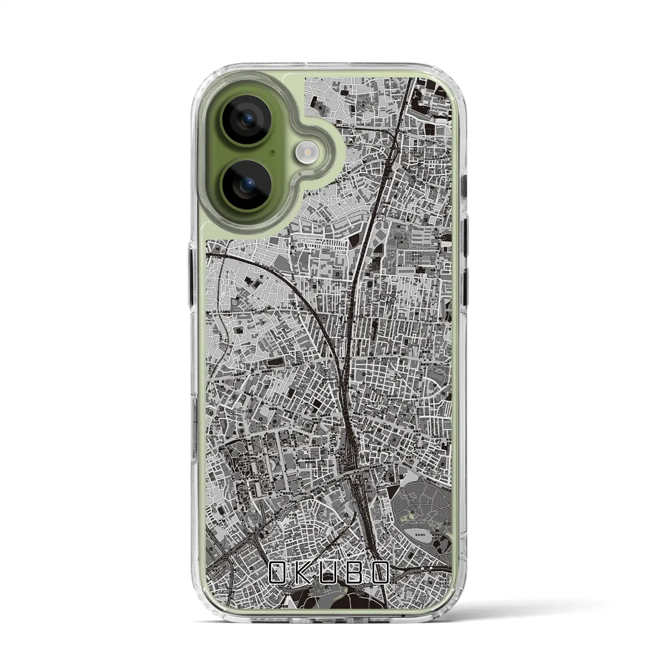 【大久保（東京都）】地図柄iPhoneケース（MagSafeタイプ）