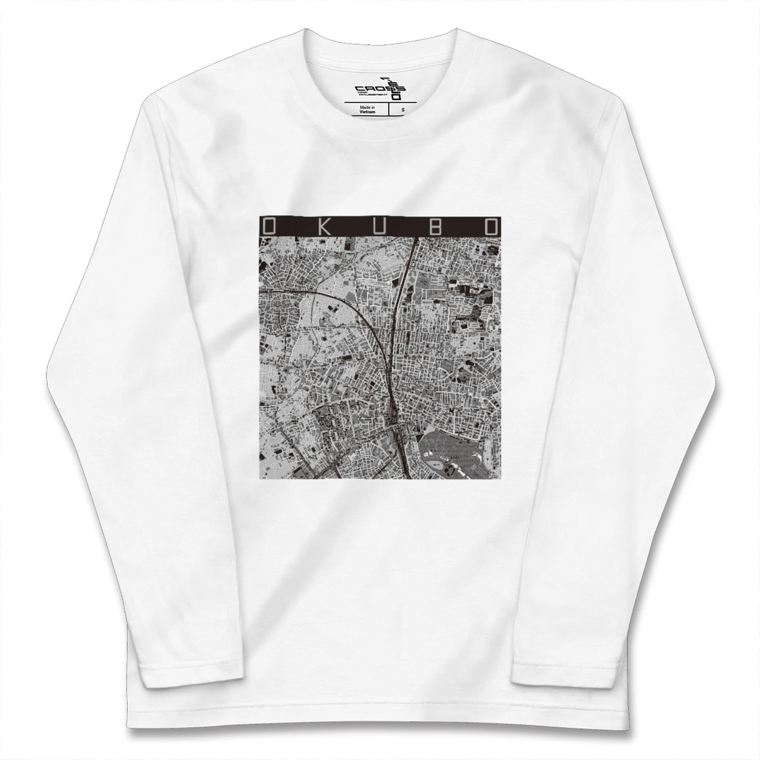 【大久保(東京都)】地図柄ロングスリーブTシャツ