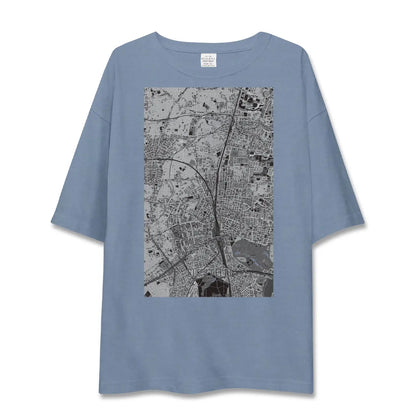【大久保（東京都）】地図柄ビッグシルエットTシャツ