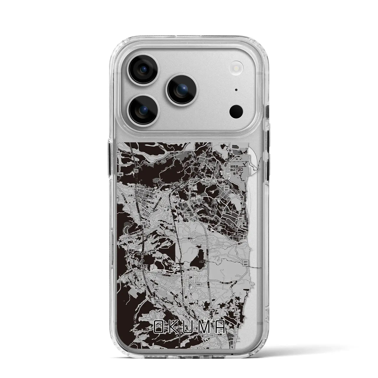 【大熊（福島県）】地図柄iPhoneケース（MagSafeタイプ）