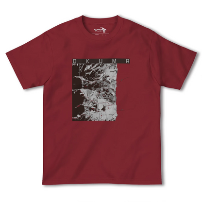 【大熊（福島県）】地図柄ヘビーウェイトTシャツ
