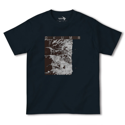 【大熊（福島県）】地図柄ヘビーウェイトTシャツ
