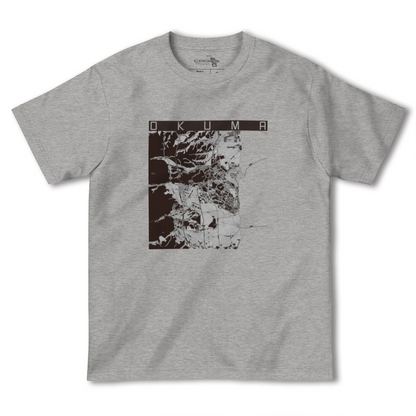 【大熊（福島県）】地図柄ヘビーウェイトTシャツ