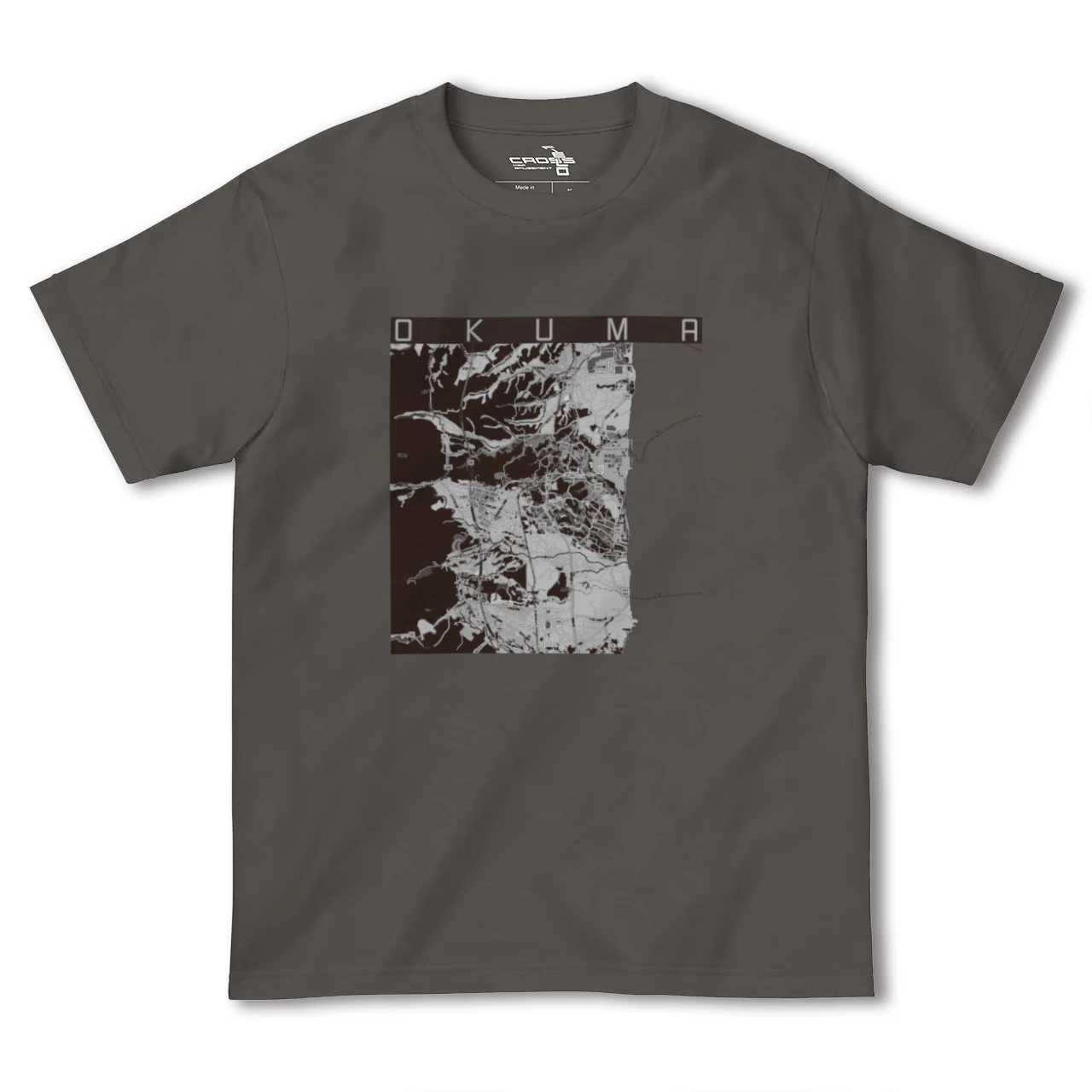 【大熊（福島県）】地図柄ヘビーウェイトTシャツ