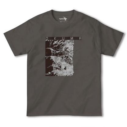 【大熊（福島県）】地図柄ヘビーウェイトTシャツ