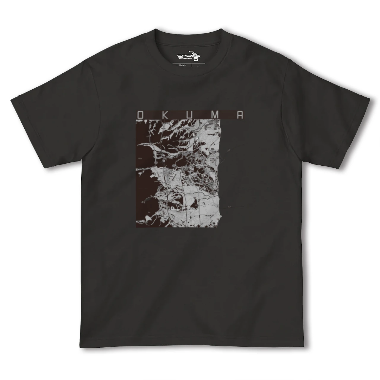 【大熊（福島県）】地図柄ヘビーウェイトTシャツ