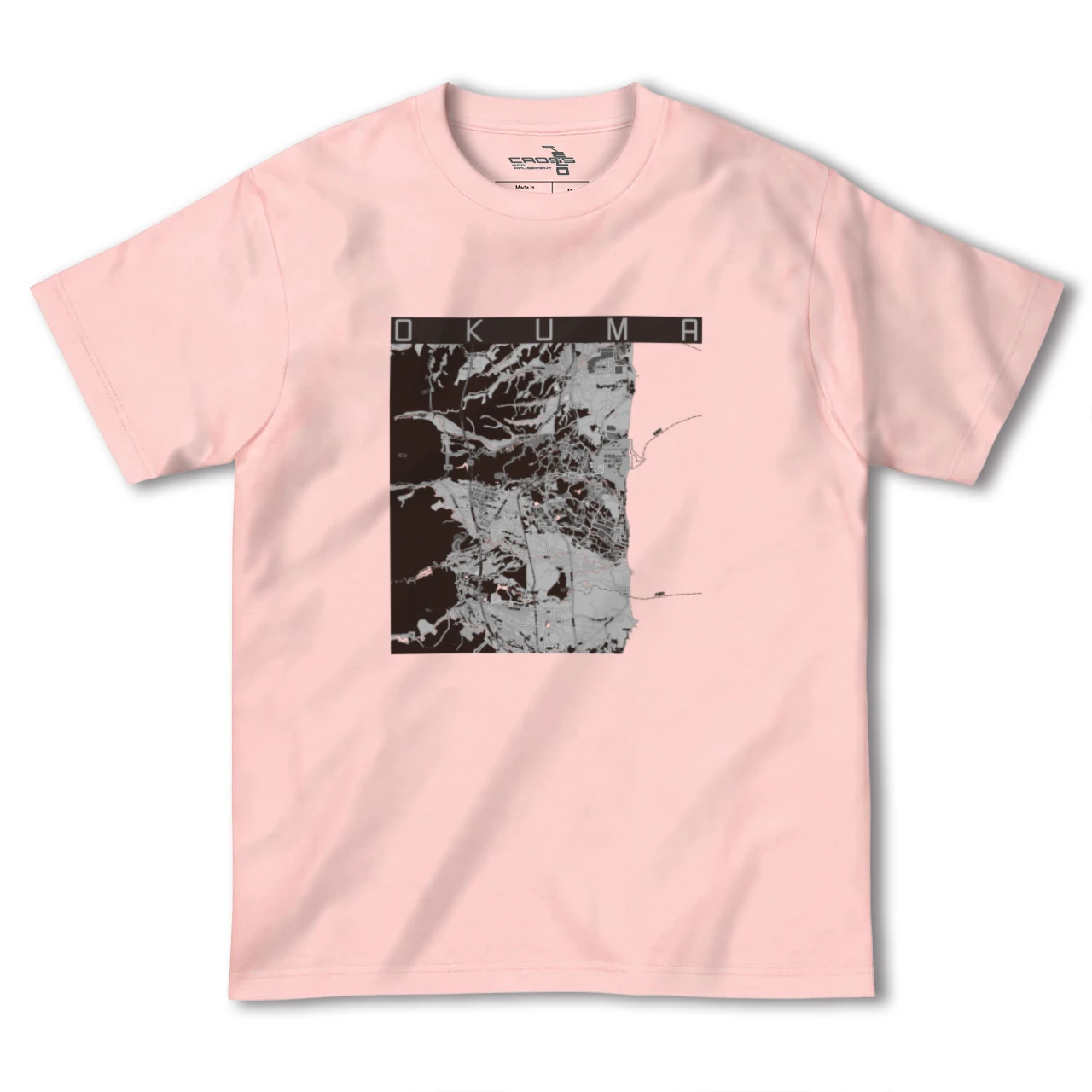 【大熊（福島県）】地図柄ヘビーウェイトTシャツ
