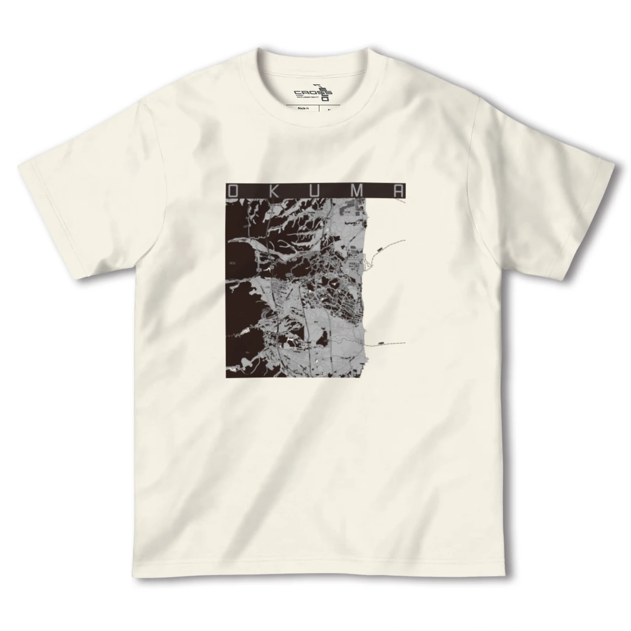 【大熊（福島県）】地図柄ヘビーウェイトTシャツ