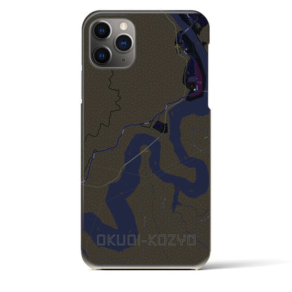 【奥大井湖上（静岡県）】地図柄iPhoneケース（バックカバータイプ）