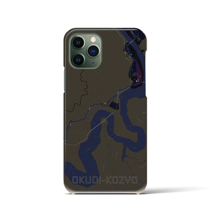 【奥大井湖上（静岡県）】地図柄iPhoneケース（バックカバータイプ）