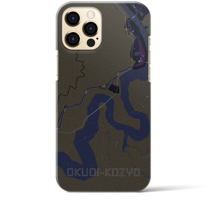 【奥大井湖上（静岡県）】地図柄iPhoneケース（バックカバータイプ）