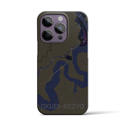 【奥大井湖上（静岡県）】地図柄iPhoneケース（バックカバータイプ）