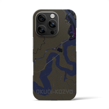 【奥大井湖上（静岡県）】地図柄iPhoneケース（バックカバータイプ）