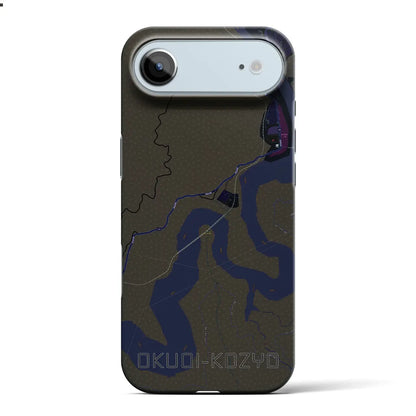 【奥大井湖上（静岡県）】地図柄iPhoneケース（バックカバータイプ）