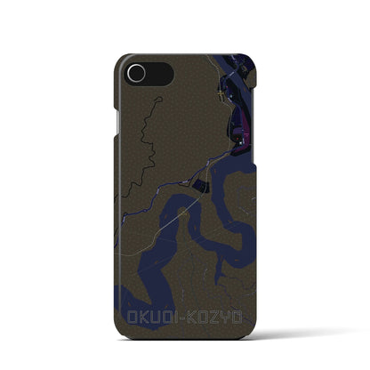 【奥大井湖上（静岡県）】地図柄iPhoneケース（バックカバータイプ）