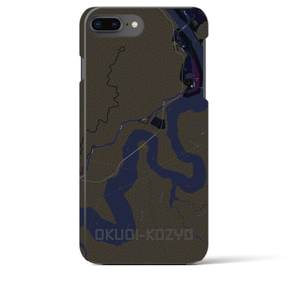 【奥大井湖上（静岡県）】地図柄iPhoneケース（バックカバータイプ）