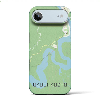 【奥大井湖上（静岡県）】地図柄iPhoneケース（バックカバータイプ）