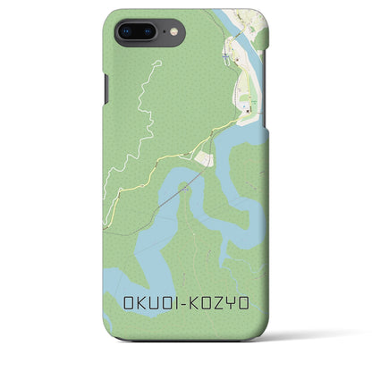 【奥大井湖上（静岡県）】地図柄iPhoneケース（バックカバータイプ）