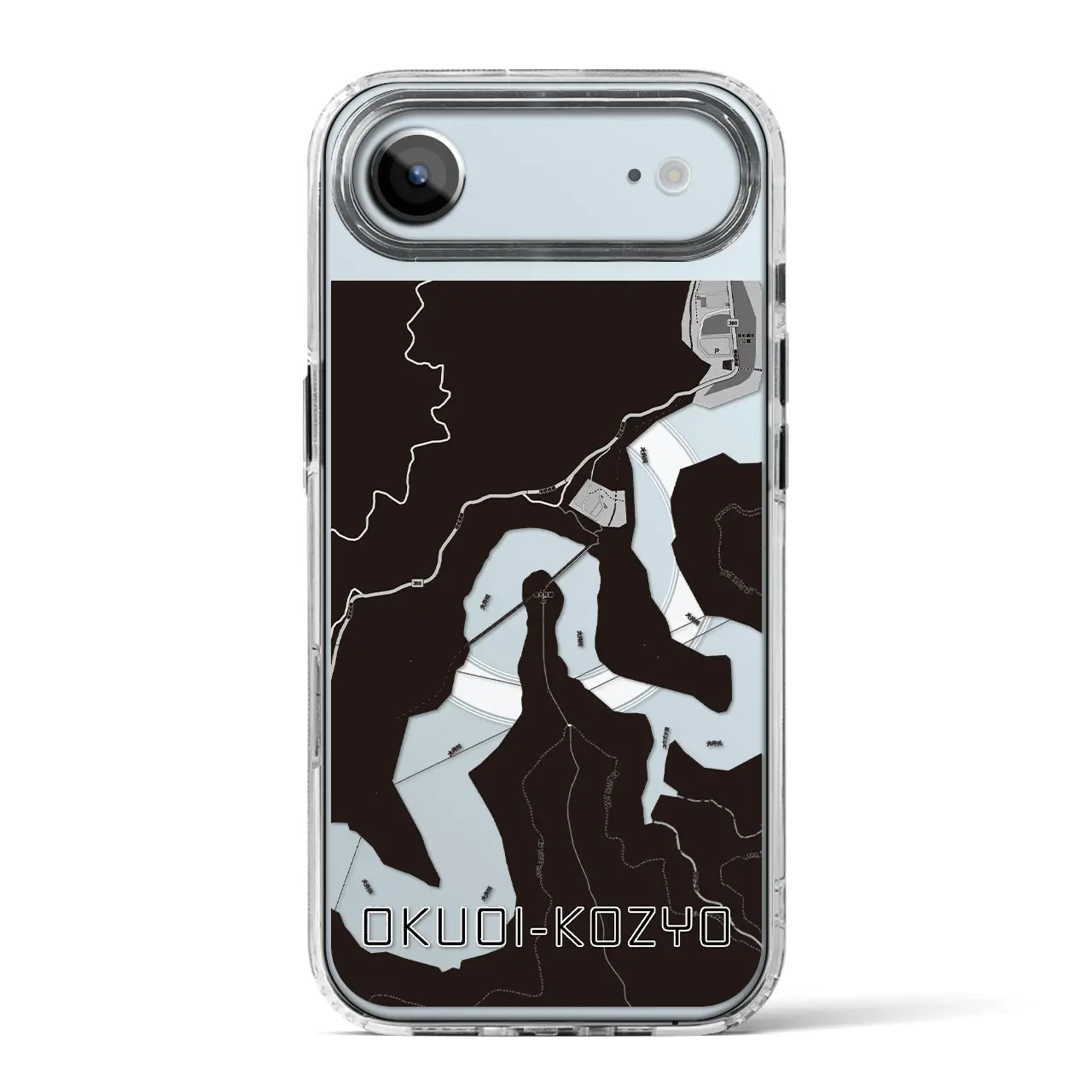 【奥大井湖上（静岡県）】地図柄iPhoneケース（MagSafeタイプ）