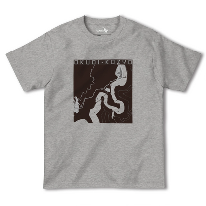 【奥大井湖上（静岡県）】地図柄ヘビーウェイトTシャツ