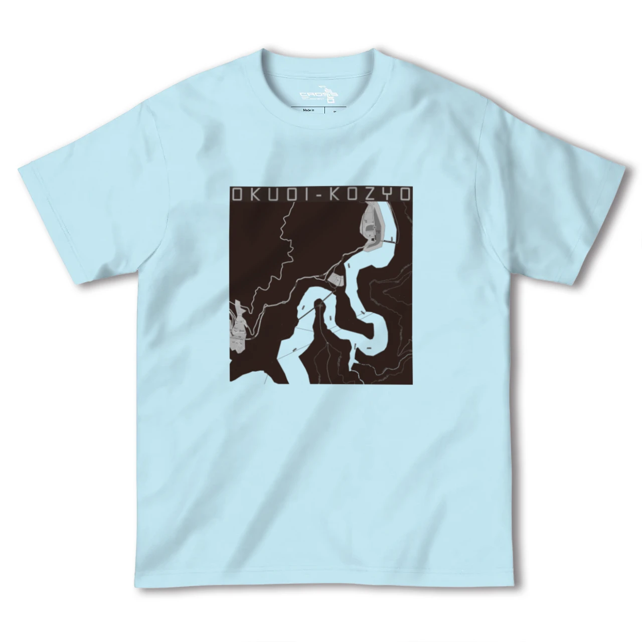 【奥大井湖上（静岡県）】地図柄ヘビーウェイトTシャツ