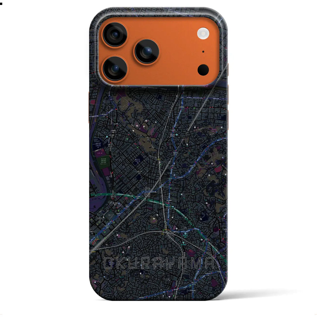【大倉山（神奈川県）】地図柄iPhoneケース（バックカバータイプ）