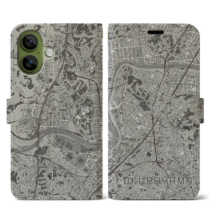 【大倉山（神奈川県）】地図柄iPhoneケース（手帳タイプ）