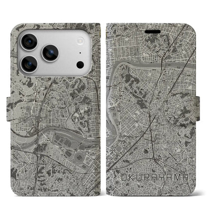 【大倉山（神奈川県）】地図柄iPhoneケース（手帳タイプ）