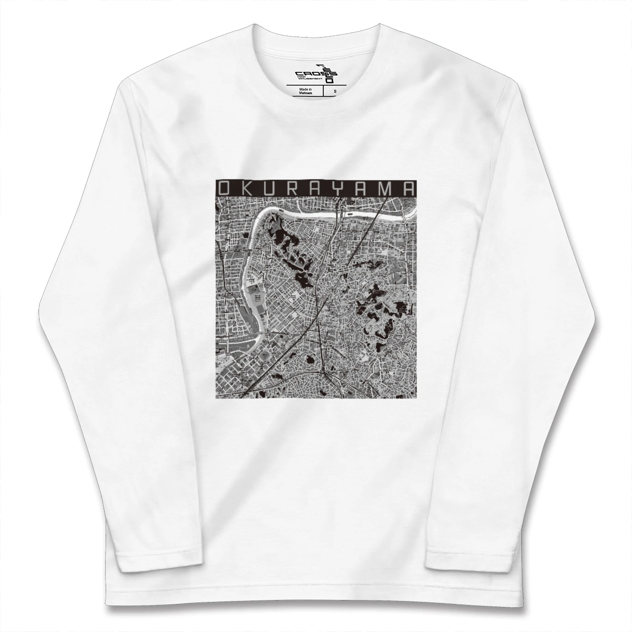 【大倉山（神奈川県）】地図柄ロングスリーブTシャツ