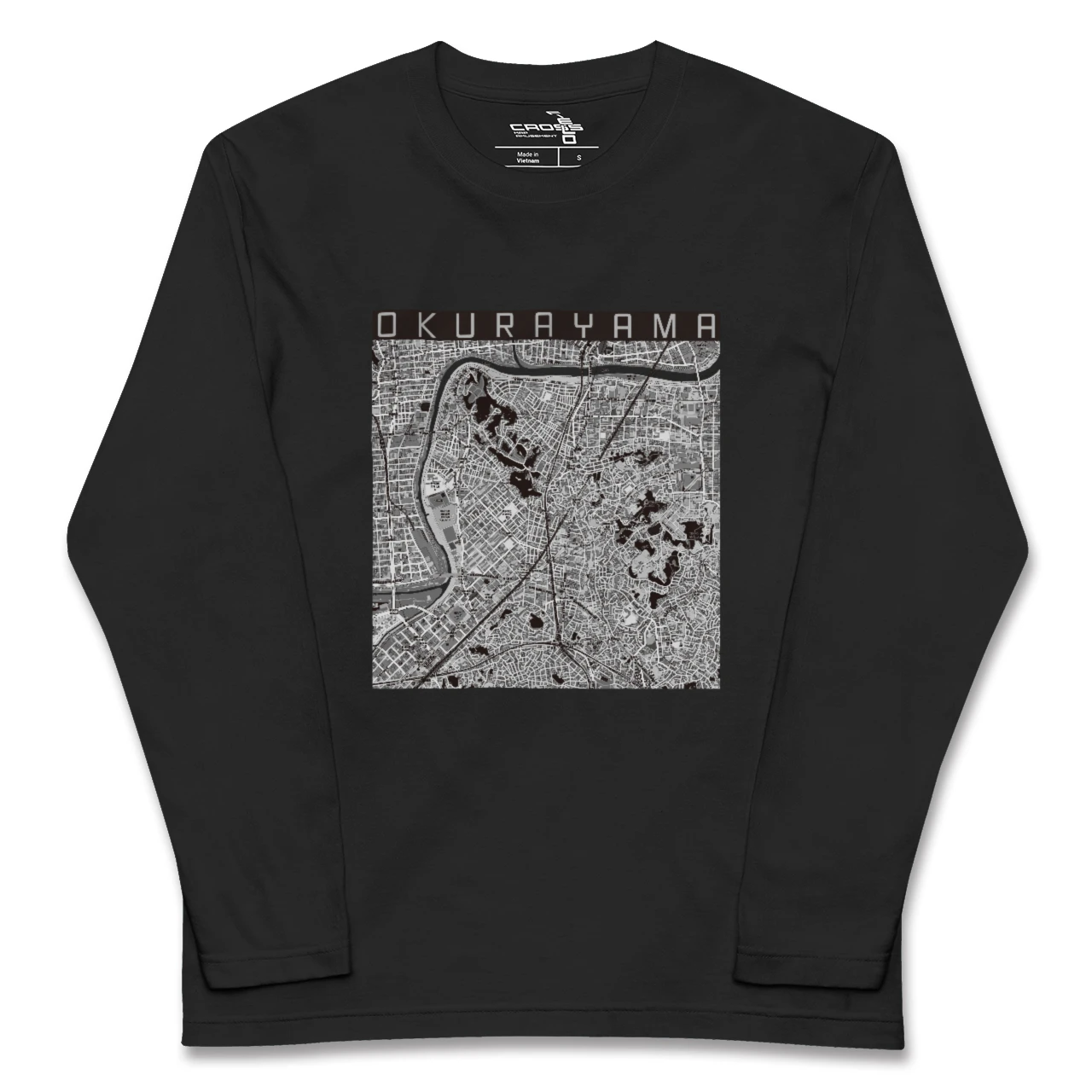 【大倉山（神奈川県）】地図柄ロングスリーブTシャツ