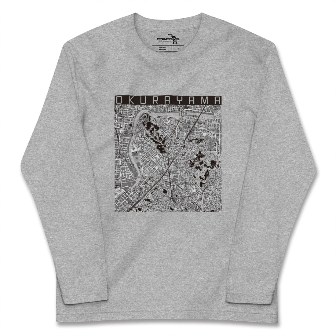 【大倉山（神奈川県）】地図柄ロングスリーブTシャツ