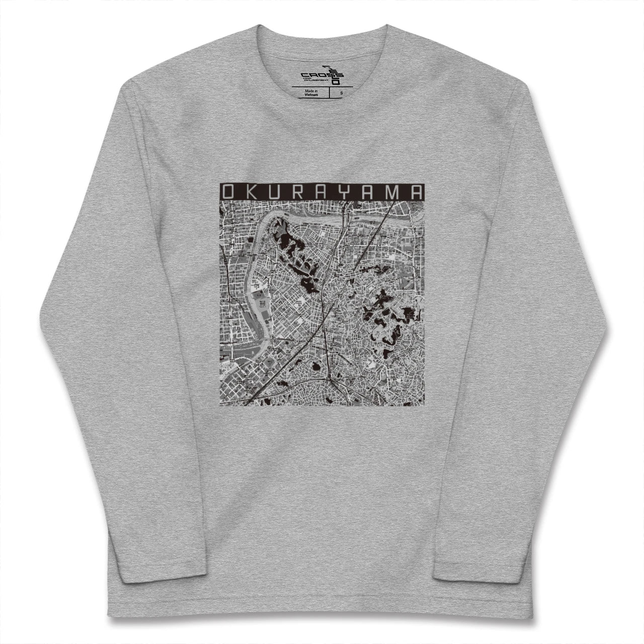 【大倉山（神奈川県）】地図柄ロングスリーブTシャツ