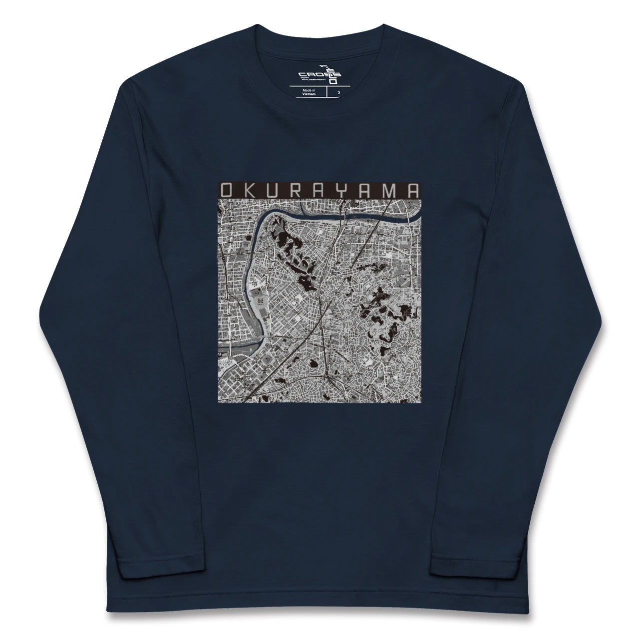 【大倉山（神奈川県）】地図柄ロングスリーブTシャツ