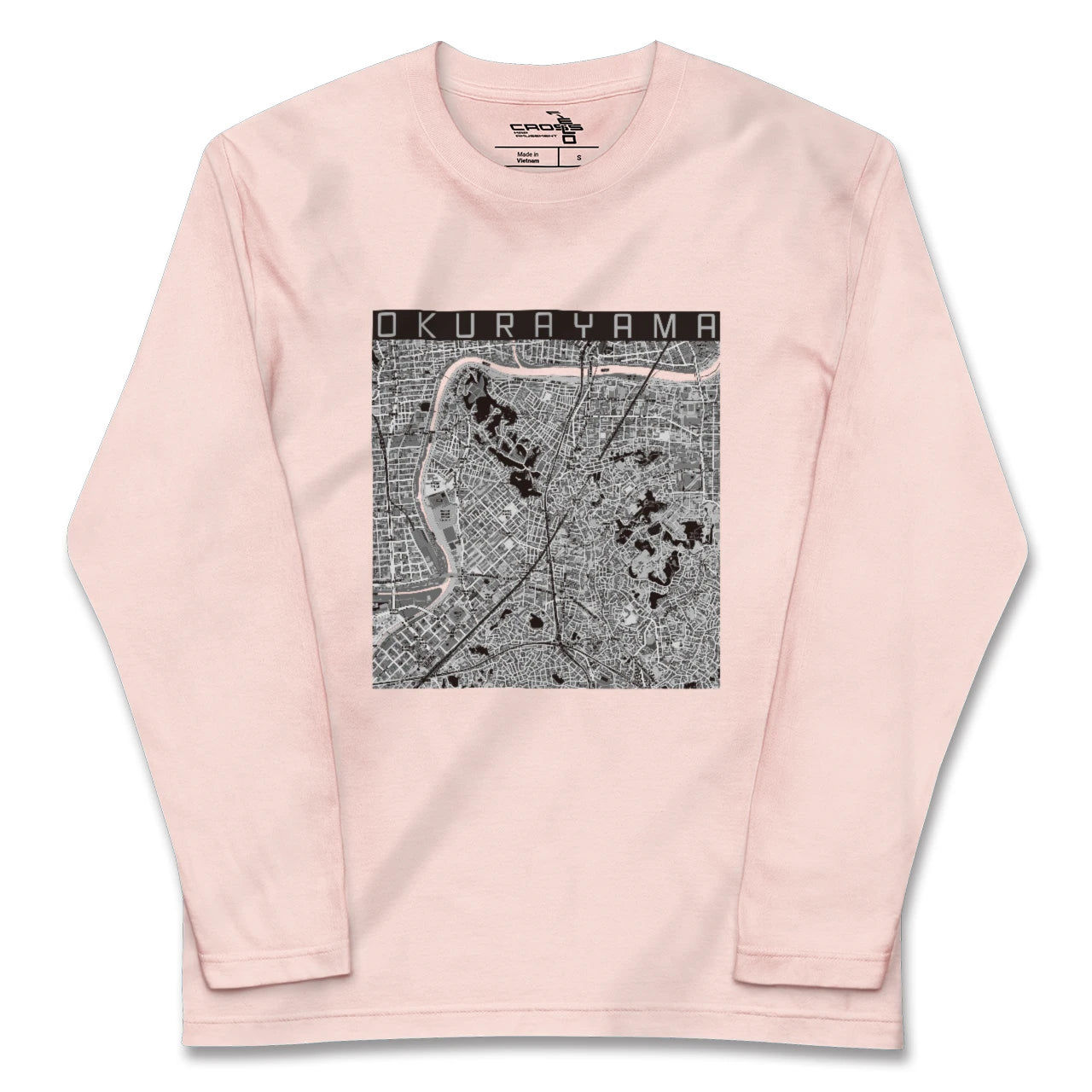 【大倉山（神奈川県）】地図柄ロングスリーブTシャツ