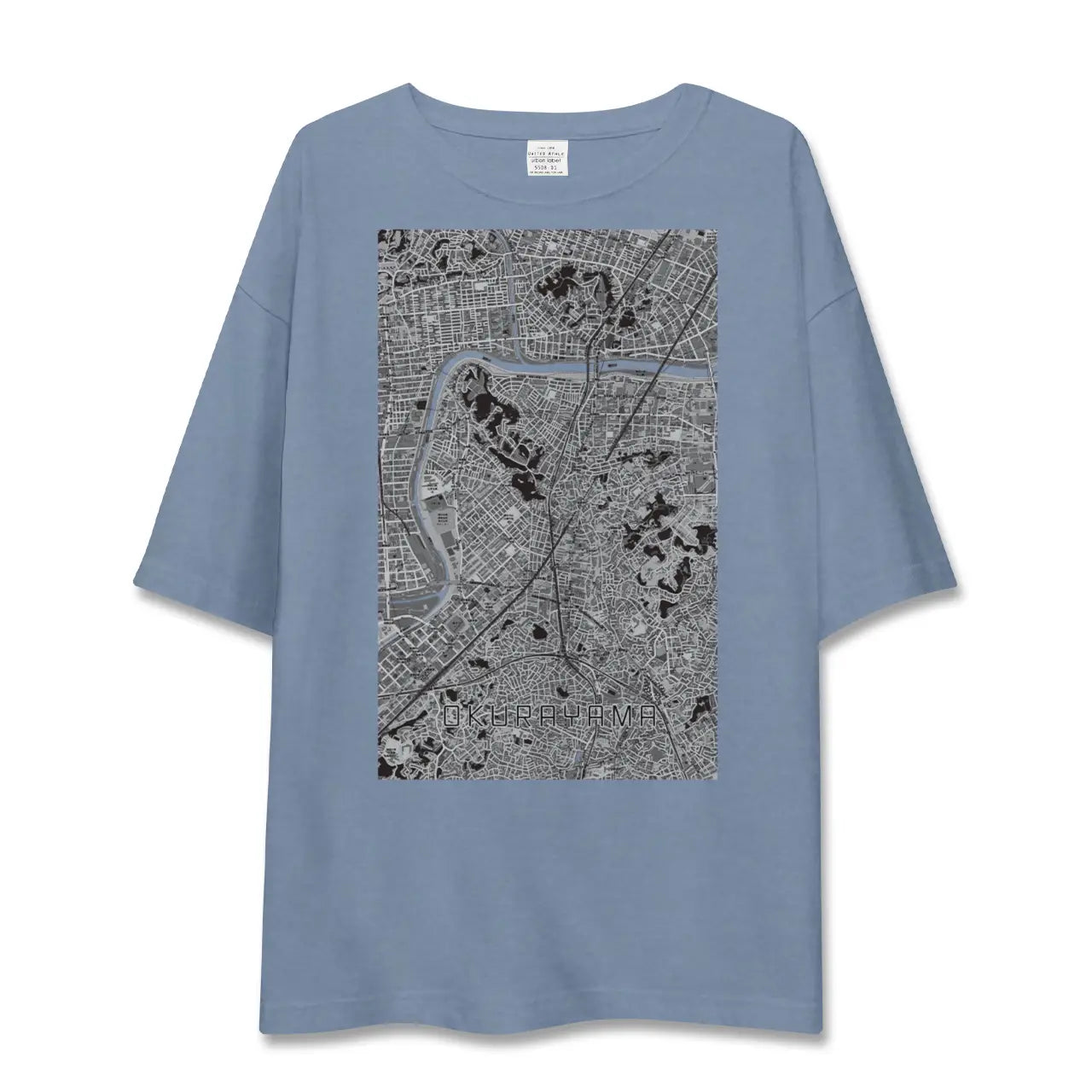 【大倉山（神奈川県）】地図柄ビッグシルエットTシャツ