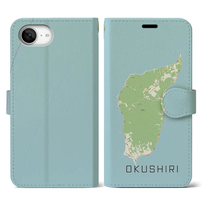 【奥尻（北海道）】地図柄iPhoneケース（手帳タイプ）